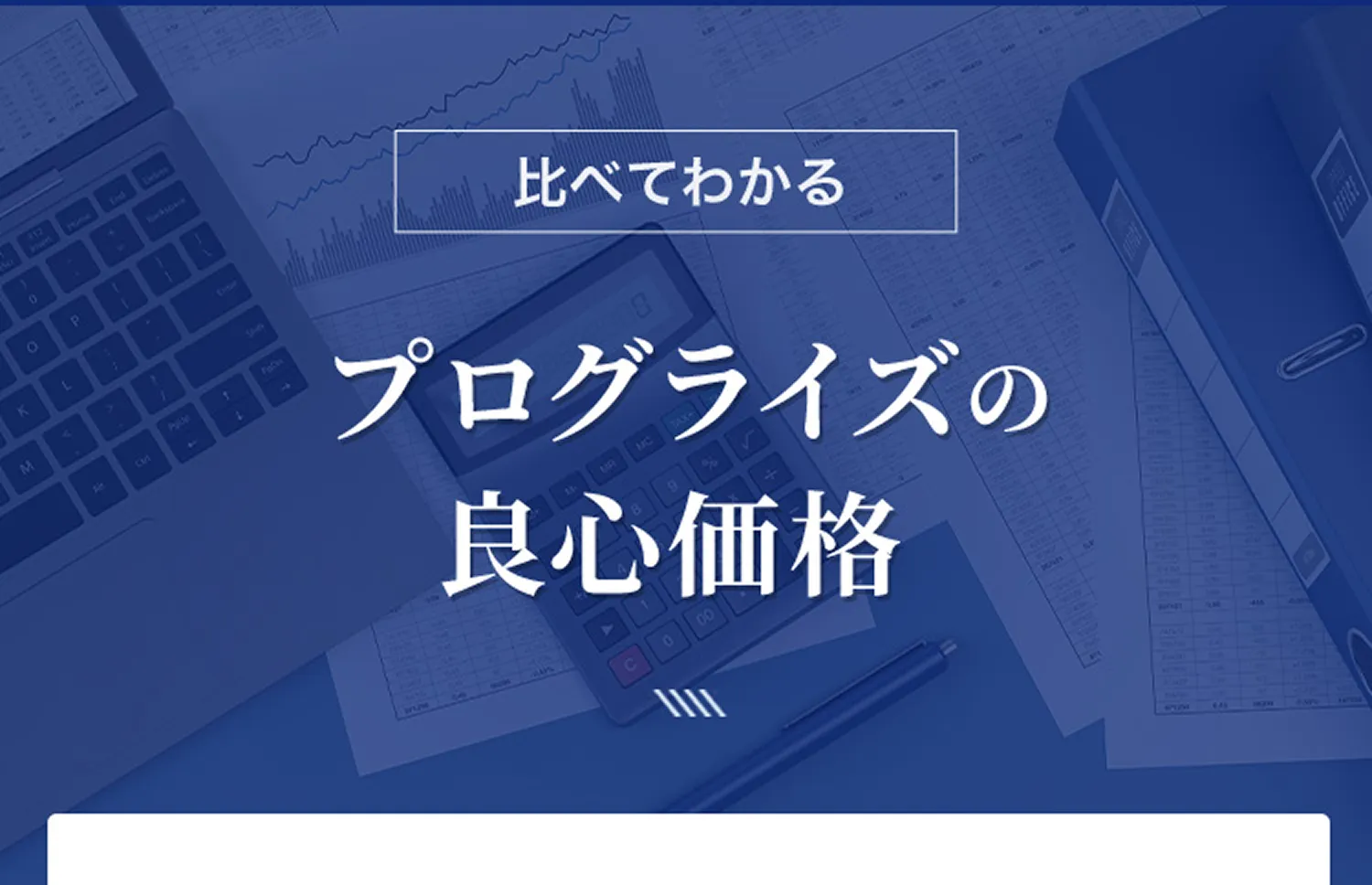 比べて分かるプログライズの良心価格